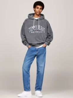 Bluzy Dresowe & Z Kapturem*Tommy Hilfiger Bluza O Luźnym Kroju Z Logo BLACK
