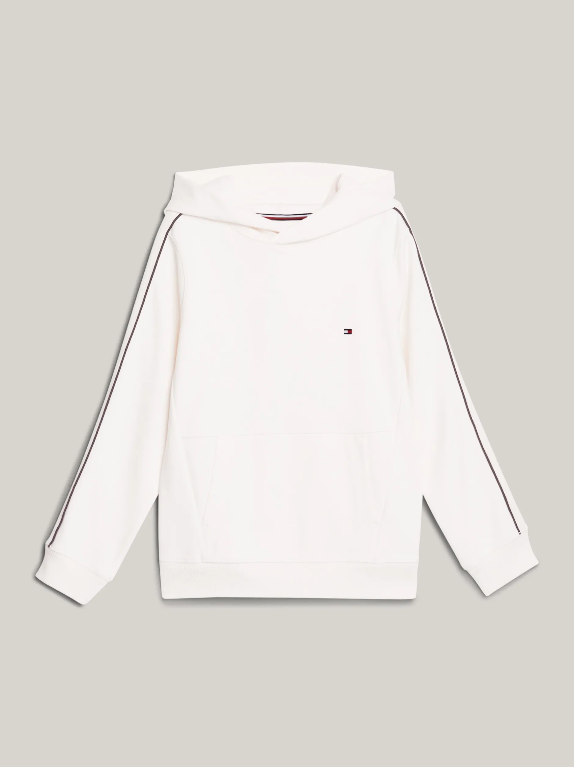 Bluzy Dresowe I Z Kapturem*Tommy Hilfiger Bluza O Regularnym Kroju Z Kapturem ANCIENT WHITE