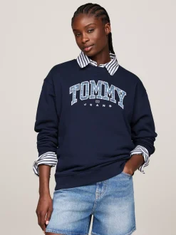 Bluzy Dresowe & Z Kapturem*Tommy Hilfiger Bluza Prep Explorer O Luźnym Kroju DARK NIGHT NAVY