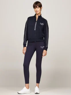 Bluzy Dresowe & Z Kapturem*Tommy Hilfiger Bluza Sport O Luźnym Kroju Z Zamkiem DESERT SKY