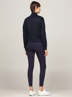 Bluzy Dresowe & Z Kapturem*Tommy Hilfiger Bluza Sport O Luźnym Kroju Z Zamkiem DESERT SKY