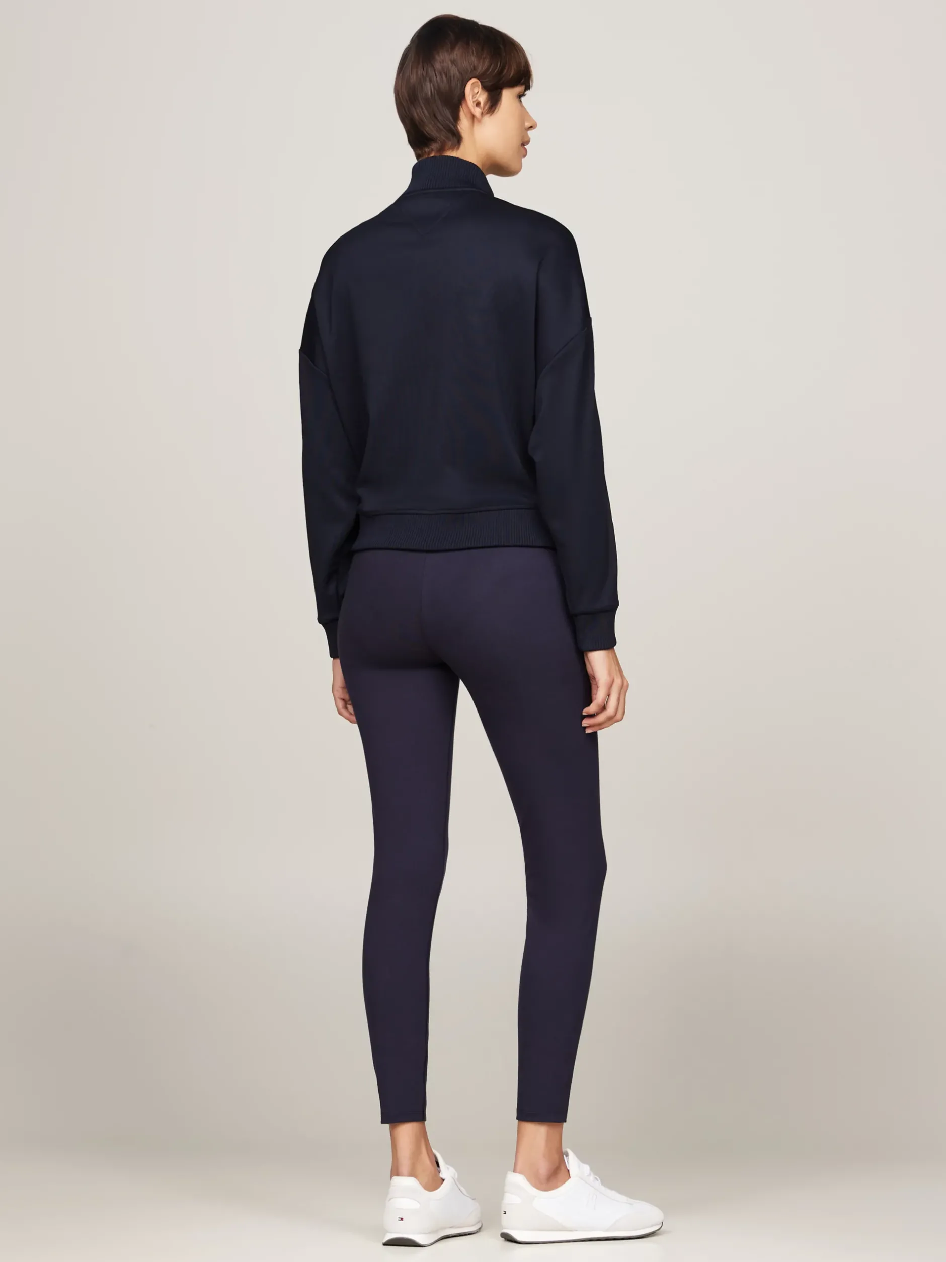 Bluzy Dresowe & Z Kapturem*Tommy Hilfiger Bluza Sport O Luźnym Kroju Z Zamkiem DESERT SKY