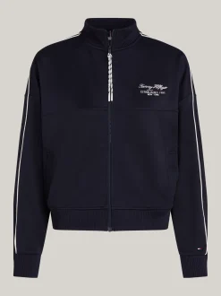 Bluzy Dresowe & Z Kapturem*Tommy Hilfiger Bluza Sport O Luźnym Kroju Z Zamkiem DESERT SKY
