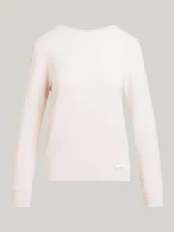 Stroje Domowe*Tommy Hilfiger Bluza TH Established Lounge Z Okrągłym Dekoltem CASHMERE CREME