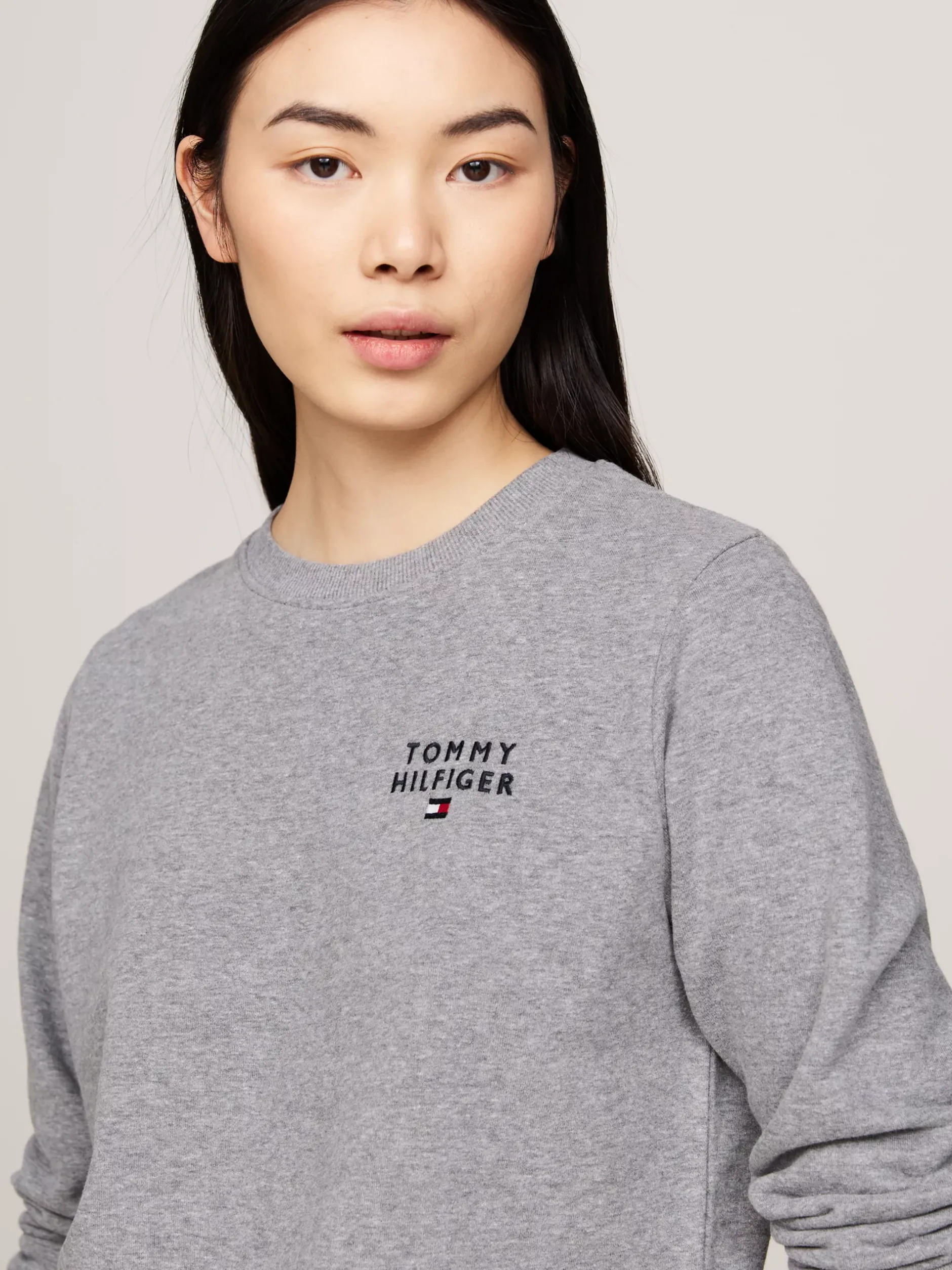 Stroje Domowe*Tommy Hilfiger Bluza TH Original Z Logo MID GREY HT