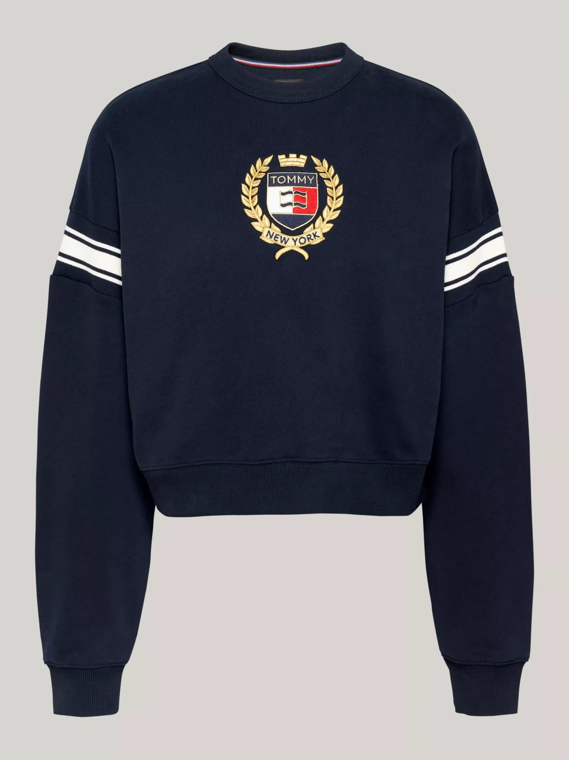 Bluzy Dresowe & Z Kapturem*Tommy Hilfiger Bluza Tommy O Pudełkowym Kroju DARK NIGHT NAVY