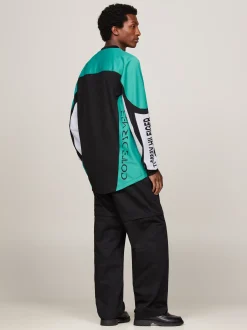 Bluzy Dresowe & Z Kapturem*Tommy Hilfiger Bluza Tommy X Mercedes F1 X CR BLACK