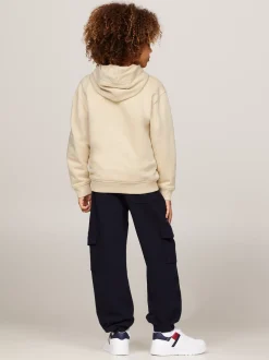 Bluzy Dresowe I Z Kapturem*Tommy Hilfiger Bluza Varsity Z Kapturem I Haftowanym Logo COUNTRY IVORY