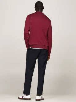 Bluzy Dresowe & Z Kapturem*Tommy Hilfiger Bluza Z Dzianiny Technicznej DEEP ROUGE