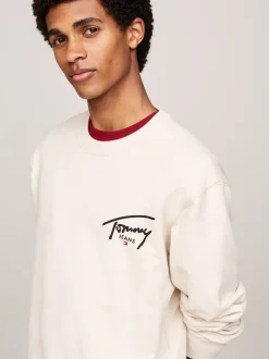 Bluzy Dresowe & Z Kapturem*Tommy Hilfiger Bluza Z Grafiką Z Logo Z Tyłu NEWSPRINT
