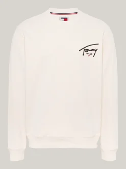 Bluzy Dresowe & Z Kapturem*Tommy Hilfiger Bluza Z Grafiką Z Logo Z Tyłu NEWSPRINT