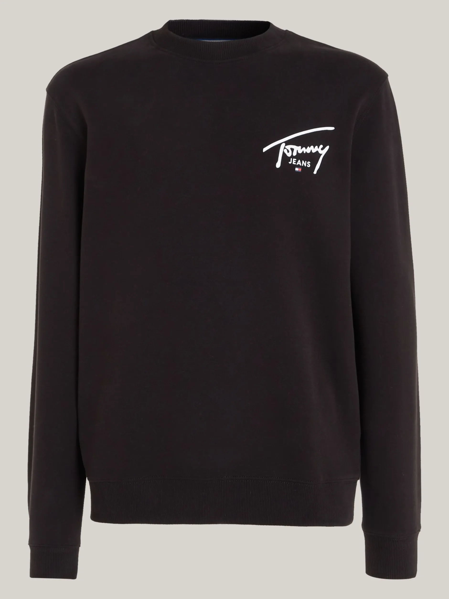 Bluzy Dresowe & Z Kapturem*Tommy Hilfiger Bluza Z Grafiką Z Logo Z Tyłu BLACK