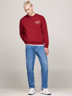 Bluzy Dresowe & Z Kapturem*Tommy Hilfiger Bluza Z Grafiką Z Logo Z Tyłu REGATTA RED