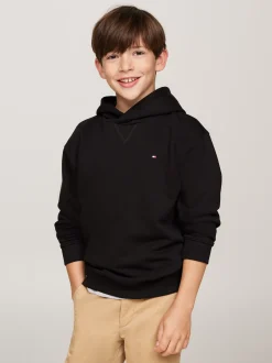 Bluzy Dresowe I Z Kapturem|Bluzy Dresowe I Z Kapturem*Tommy Hilfiger Bluza Z Haftowaną Flagą BLACK