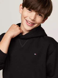 Bluzy Dresowe I Z Kapturem|Bluzy Dresowe I Z Kapturem*Tommy Hilfiger Bluza Z Haftowaną Flagą BLACK