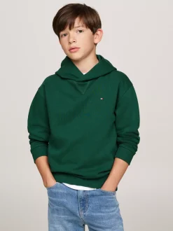 Bluzy Dresowe I Z Kapturem|Bluzy Dresowe I Z Kapturem*Tommy Hilfiger Bluza Z Haftowaną Flagą ORNAMENTAL GREEN
