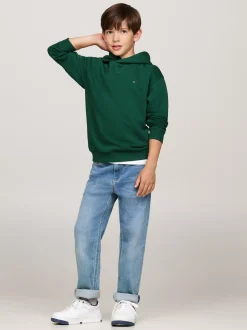 Bluzy Dresowe I Z Kapturem|Bluzy Dresowe I Z Kapturem*Tommy Hilfiger Bluza Z Haftowaną Flagą ORNAMENTAL GREEN