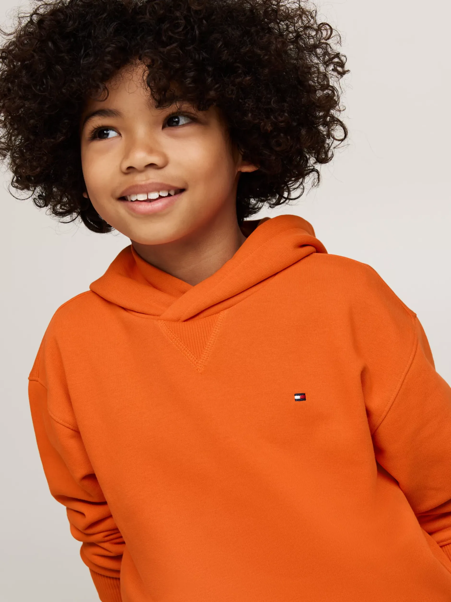 Bluzy Dresowe I Z Kapturem|Bluzy Dresowe I Z Kapturem*Tommy Hilfiger Bluza Z Haftowaną Flagą ORANGE THUNDER