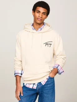 Bluzy Dresowe & Z Kapturem*Tommy Hilfiger Bluza Z Kapturem I Logo NEWSPRINT