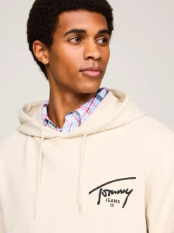 Bluzy Dresowe & Z Kapturem*Tommy Hilfiger Bluza Z Kapturem I Logo NEWSPRINT