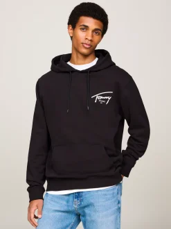 Bluzy Dresowe & Z Kapturem*Tommy Hilfiger Bluza Z Kapturem I Logo BLACK