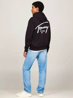 Bluzy Dresowe & Z Kapturem*Tommy Hilfiger Bluza Z Kapturem I Logo BLACK