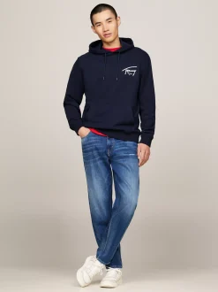 Bluzy Dresowe & Z Kapturem*Tommy Hilfiger Bluza Z Kapturem I Logo DARK NIGHT NAVY