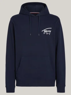 Bluzy Dresowe & Z Kapturem*Tommy Hilfiger Bluza Z Kapturem I Logo DARK NIGHT NAVY