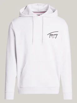 Bluzy Dresowe & Z Kapturem*Tommy Hilfiger Bluza Z Kapturem I Logo SILVER GREY