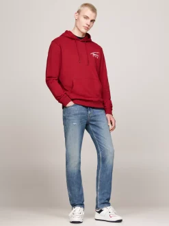 Bluzy Dresowe & Z Kapturem*Tommy Hilfiger Bluza Z Kapturem I Logo REGATTA RED