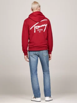 Bluzy Dresowe & Z Kapturem*Tommy Hilfiger Bluza Z Kapturem I Logo REGATTA RED