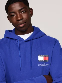 Bluzy Dresowe & Z Kapturem*Tommy Hilfiger Bluza Z Kapturem I Logo BRIGHT BLUE