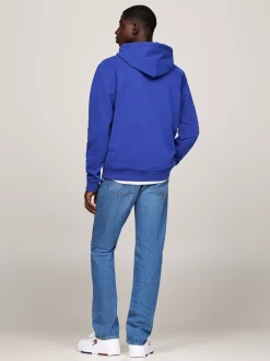 Bluzy Dresowe & Z Kapturem*Tommy Hilfiger Bluza Z Kapturem I Logo BRIGHT BLUE