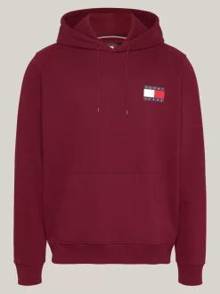 Bluzy Dresowe & Z Kapturem*Tommy Hilfiger Bluza Z Kapturem I Logo DEEP ROUGE