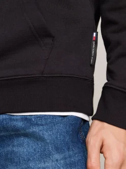 Bluzy Dresowe & Z Kapturem*Tommy Hilfiger Bluza Z Kapturem I Logo W Stylu Graffiti BLACK