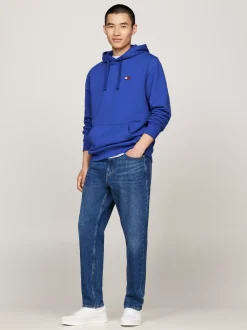 Bluzy Dresowe & Z Kapturem*Tommy Hilfiger Bluza Z Kapturem I Naszywką Tommy BRIGHT BLUE