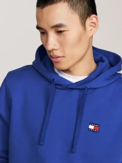 Bluzy Dresowe & Z Kapturem*Tommy Hilfiger Bluza Z Kapturem I Naszywką Tommy BRIGHT BLUE