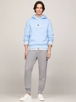 Dresy|Bluzy Dresowe & Z Kapturem*Tommy Hilfiger Bluza Z Kapturem I Wyhaftowanym Logo VESSEL BLUE