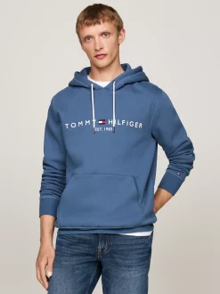 Bluzy Dresowe & Z Kapturem*Tommy Hilfiger Bluza Z Kapturem I Wyhaftowanym Logo AEGEAN SEA