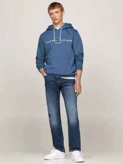 Bluzy Dresowe & Z Kapturem*Tommy Hilfiger Bluza Z Kapturem I Wyhaftowanym Logo AEGEAN SEA