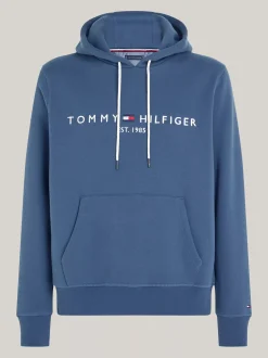 Bluzy Dresowe & Z Kapturem*Tommy Hilfiger Bluza Z Kapturem I Wyhaftowanym Logo AEGEAN SEA