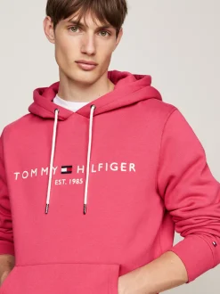 Bluzy Dresowe & Z Kapturem*Tommy Hilfiger Bluza Z Kapturem I Wyhaftowanym Logo HERITAGE PINK