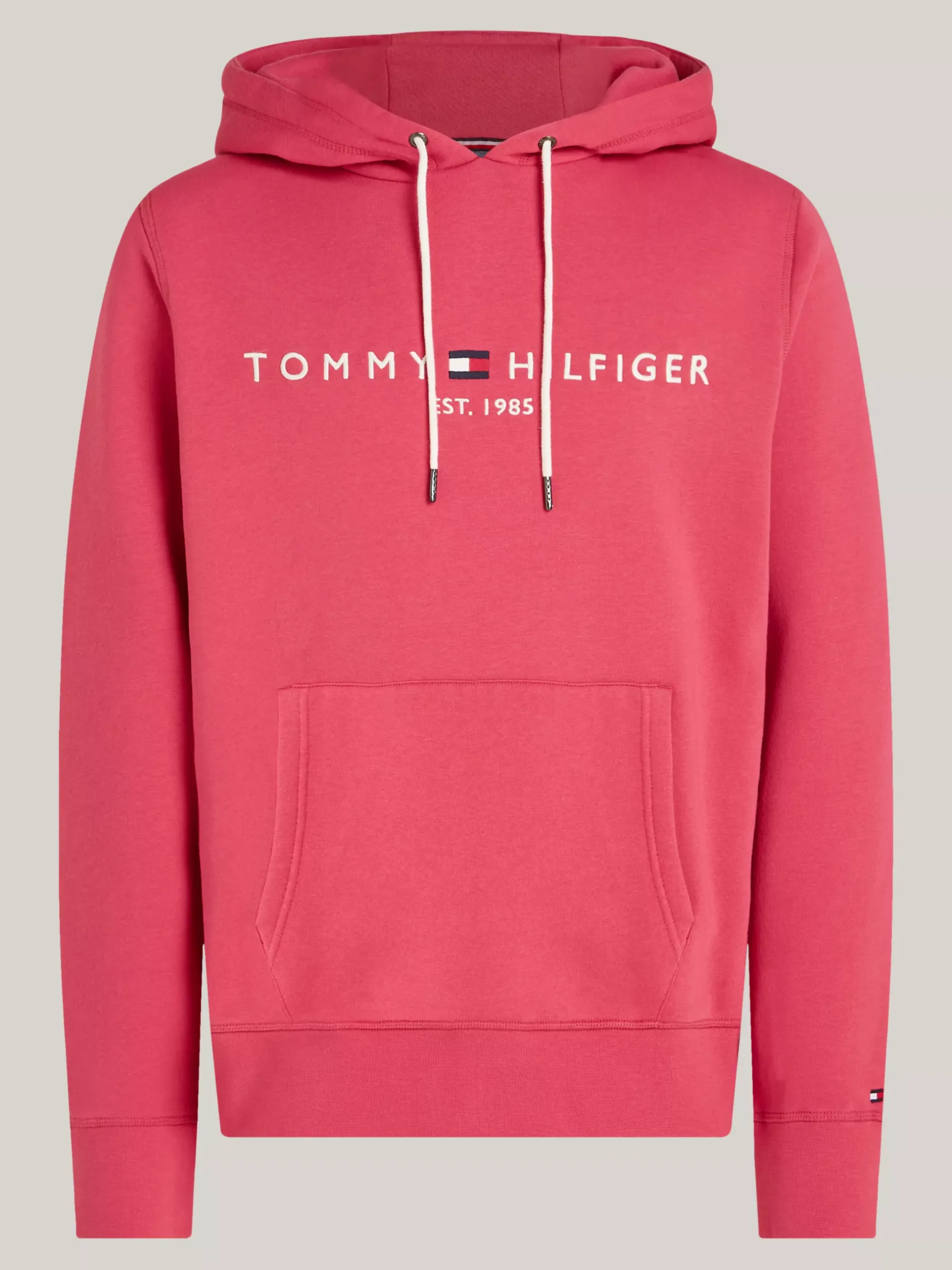 Bluzy Dresowe & Z Kapturem*Tommy Hilfiger Bluza Z Kapturem I Wyhaftowanym Logo HERITAGE PINK
