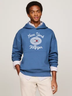 Bluzy Dresowe & Z Kapturem*Tommy Hilfiger Bluza Z Kapturem I Wyhaftowanym Logo AEGEAN SEA