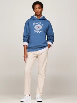 Bluzy Dresowe & Z Kapturem*Tommy Hilfiger Bluza Z Kapturem I Wyhaftowanym Logo AEGEAN SEA