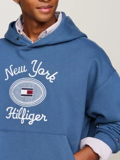 Bluzy Dresowe & Z Kapturem*Tommy Hilfiger Bluza Z Kapturem I Wyhaftowanym Logo AEGEAN SEA
