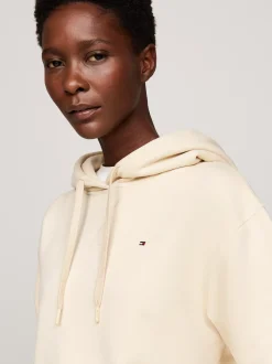 Bluzy Dresowe & Z Kapturem*Tommy Hilfiger Bluza Z Kapturem I Wyhaftowaną Flagą COUNTRY IVORY
