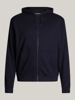 Stroje Domowe*Tommy Hilfiger Bluza Z Kapturem I Zamkiem TH Original Plus DESERT SKY
