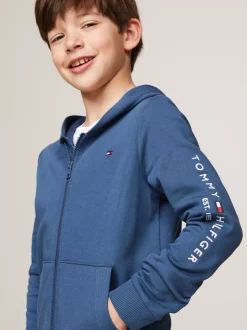 Bluzy Dresowe I Z Kapturem|Bluzy Dresowe I Z Kapturem*Tommy Hilfiger Bluza Z Kapturem I Zapięciem Na Zamek AEGEAN SEA