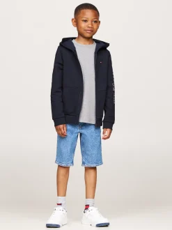 Bluzy Dresowe I Z Kapturem|Bluzy Dresowe I Z Kapturem*Tommy Hilfiger Bluza Z Kapturem I Zapięciem Na Zamek DESERT SKY